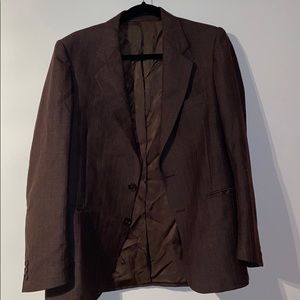 Vintage Brown Pinstripe Blazer